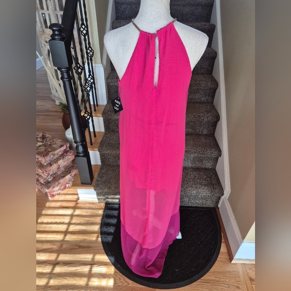 NWT Kate and Lily Hot Pink Long Necklace Dress - Picture 2 of 8